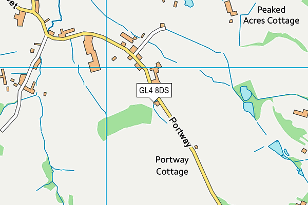 GL4 8DS map - OS VectorMap District (Ordnance Survey)