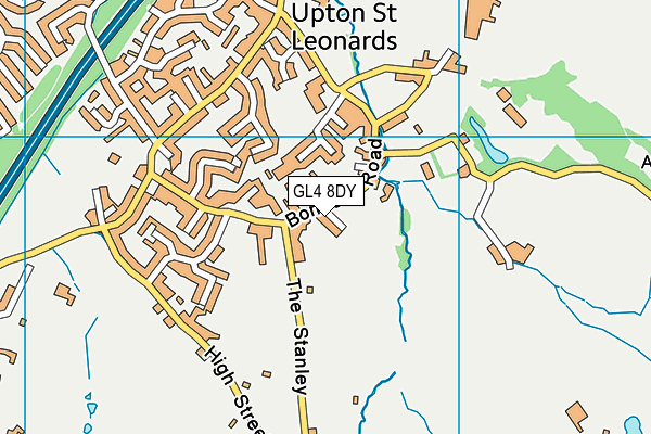 GL4 8DY map - OS VectorMap District (Ordnance Survey)