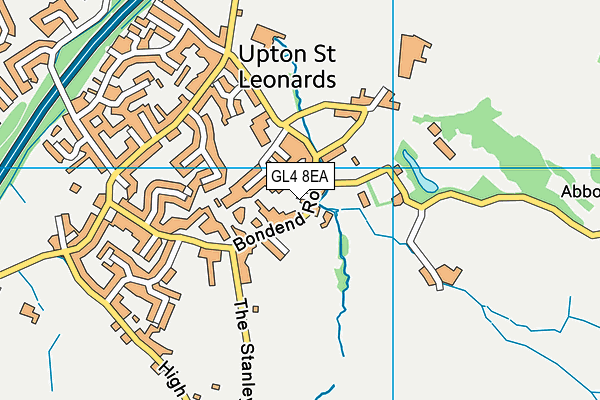 GL4 8EA map - OS VectorMap District (Ordnance Survey)