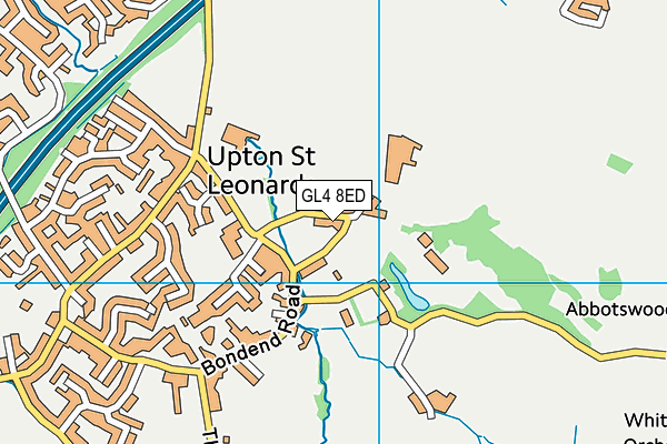 Upton St Leonards Church of England Primary School map (GL4 8ED) - OS VectorMap District (Ordnance Survey)