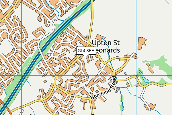 GL4 8EE map - OS VectorMap District (Ordnance Survey)