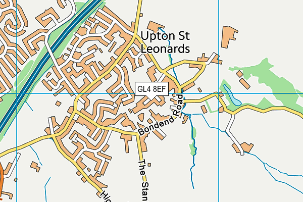 GL4 8EF map - OS VectorMap District (Ordnance Survey)