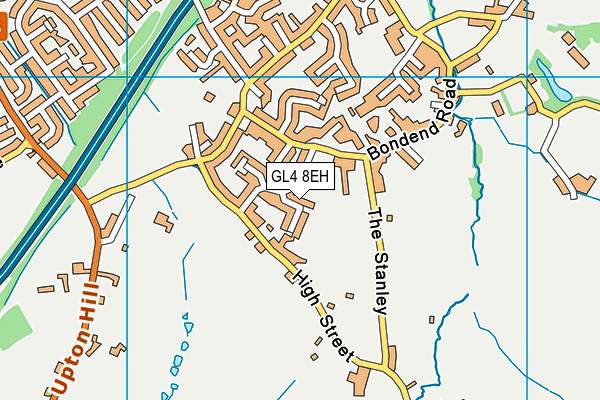 GL4 8EH map - OS VectorMap District (Ordnance Survey)