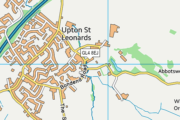 GL4 8EJ map - OS VectorMap District (Ordnance Survey)