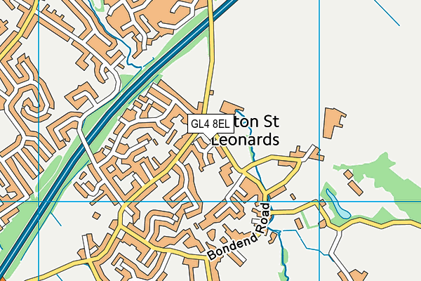 GL4 8EL map - OS VectorMap District (Ordnance Survey)