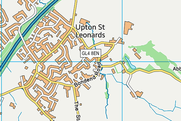 GL4 8EN map - OS VectorMap District (Ordnance Survey)