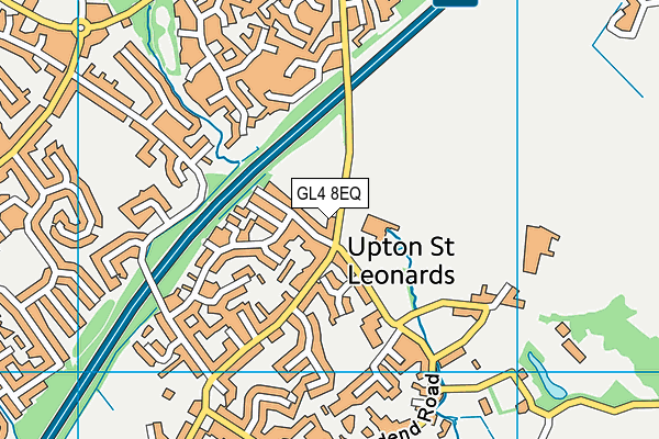 GL4 8EQ map - OS VectorMap District (Ordnance Survey)