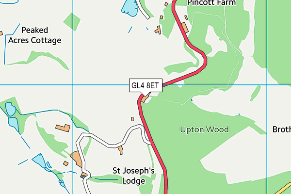 GL4 8ET map - OS VectorMap District (Ordnance Survey)