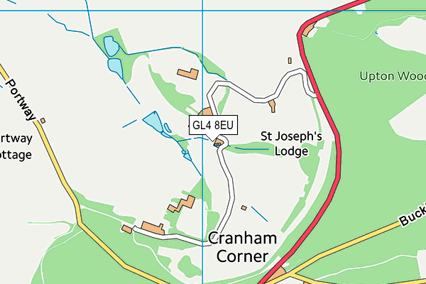 GL4 8EU map - OS VectorMap District (Ordnance Survey)