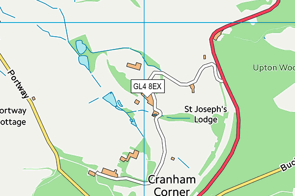 GL4 8EX map - OS VectorMap District (Ordnance Survey)