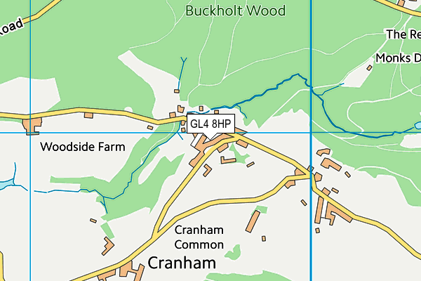 GL4 8HP map - OS VectorMap District (Ordnance Survey)