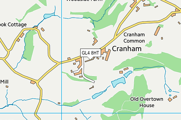 GL4 8HT map - OS VectorMap District (Ordnance Survey)