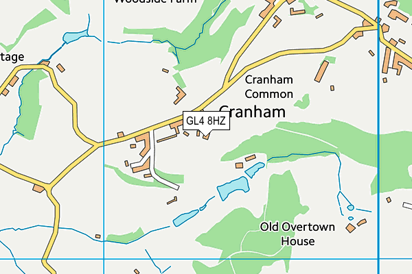 GL4 8HZ map - OS VectorMap District (Ordnance Survey)
