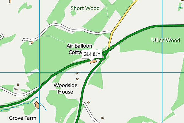 GL4 8JY map - OS VectorMap District (Ordnance Survey)