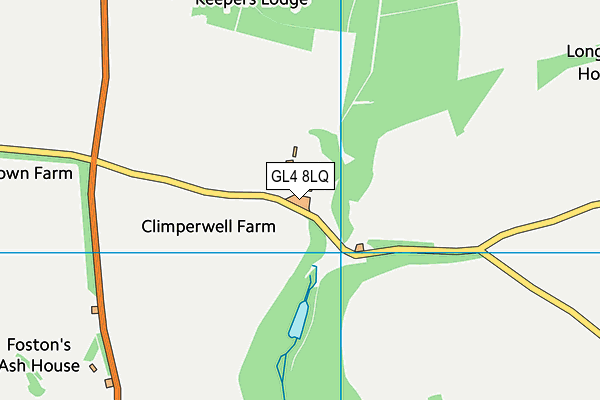 GL4 8LQ map - OS VectorMap District (Ordnance Survey)