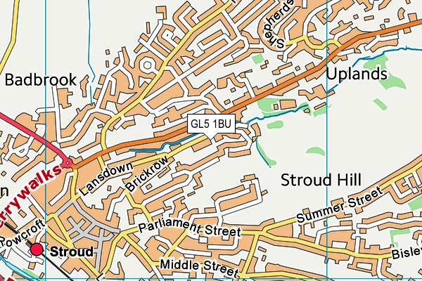 GL5 1BU map - OS VectorMap District (Ordnance Survey)