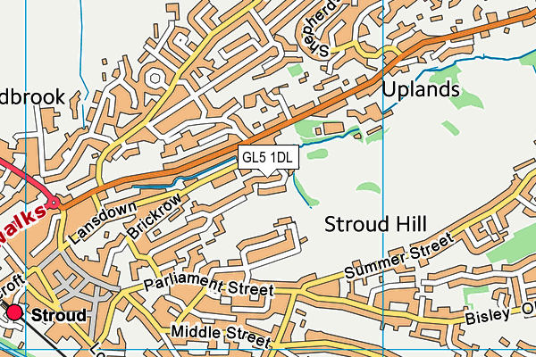 GL5 1DL map - OS VectorMap District (Ordnance Survey)