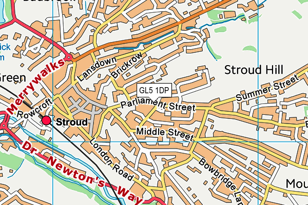 GL5 1DP map - OS VectorMap District (Ordnance Survey)