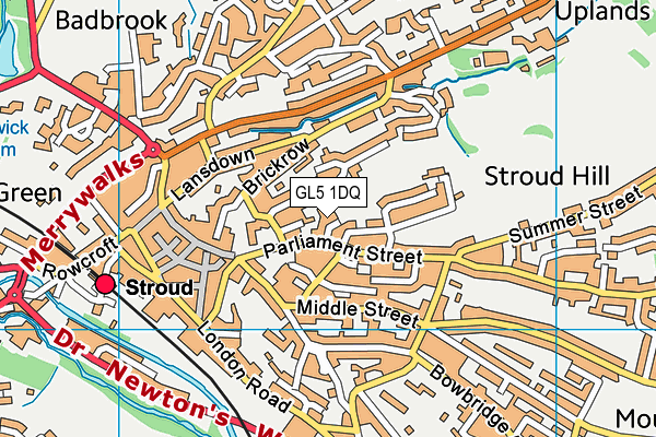 GL5 1DQ map - OS VectorMap District (Ordnance Survey)