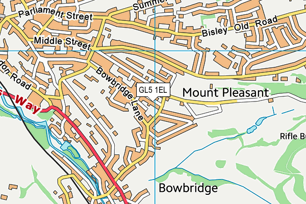 GL5 1EL map - OS VectorMap District (Ordnance Survey)