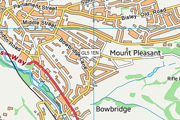 GL5 1EN map - OS VectorMap District (Ordnance Survey)