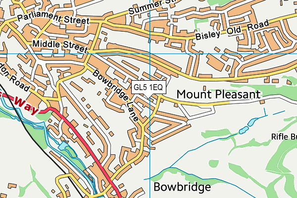 GL5 1EQ map - OS VectorMap District (Ordnance Survey)