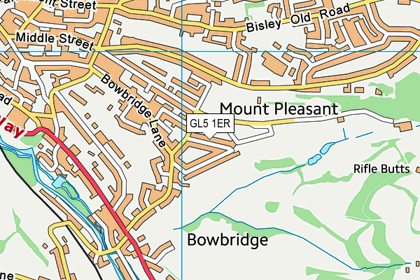 GL5 1ER map - OS VectorMap District (Ordnance Survey)