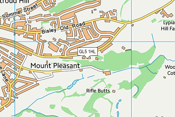 GL5 1HL map - OS VectorMap District (Ordnance Survey)