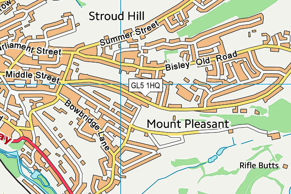 GL5 1HQ map - OS VectorMap District (Ordnance Survey)