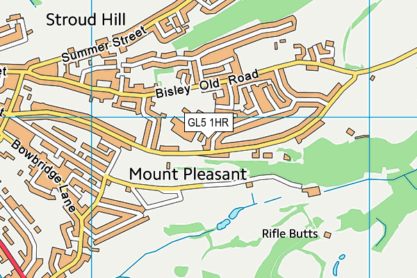 GL5 1HR map - OS VectorMap District (Ordnance Survey)