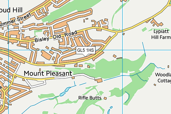 GL5 1HS map - OS VectorMap District (Ordnance Survey)