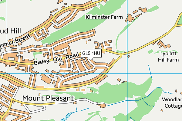 GL5 1HU map - OS VectorMap District (Ordnance Survey)