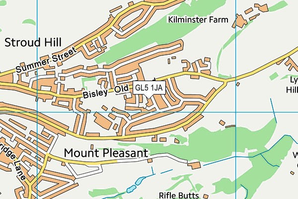 GL5 1JA map - OS VectorMap District (Ordnance Survey)