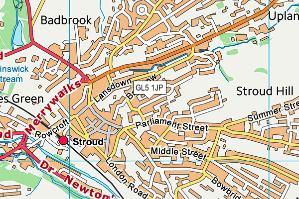 GL5 1JP map - OS VectorMap District (Ordnance Survey)