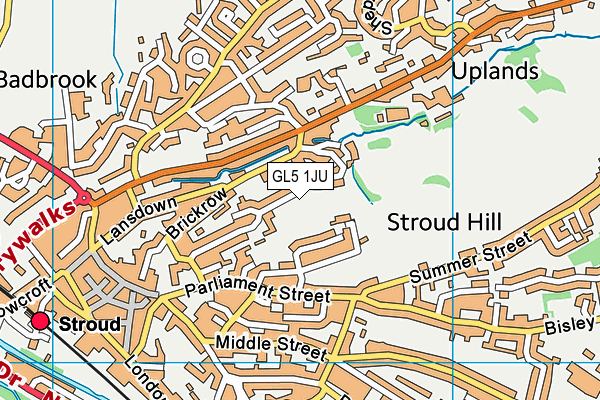 GL5 1JU map - OS VectorMap District (Ordnance Survey)