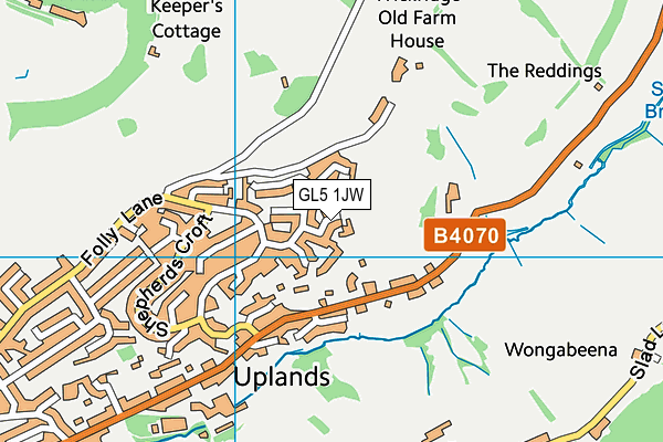 GL5 1JW map - OS VectorMap District (Ordnance Survey)