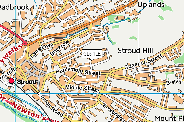 GL5 1LE map - OS VectorMap District (Ordnance Survey)