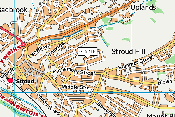 GL5 1LF map - OS VectorMap District (Ordnance Survey)