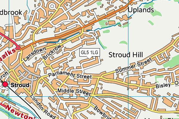 GL5 1LG map - OS VectorMap District (Ordnance Survey)