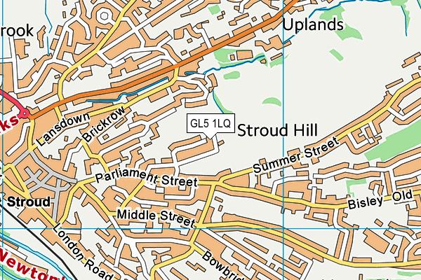 GL5 1LQ map - OS VectorMap District (Ordnance Survey)