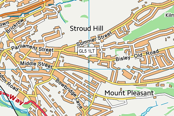 GL5 1LT map - OS VectorMap District (Ordnance Survey)