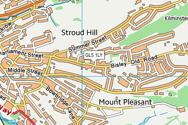 GL5 1LY map - OS VectorMap District (Ordnance Survey)