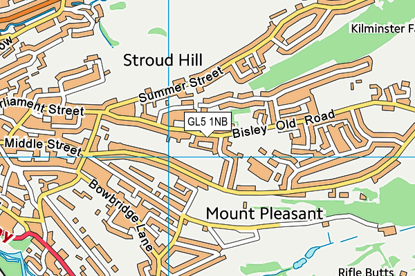 GL5 1NB map - OS VectorMap District (Ordnance Survey)