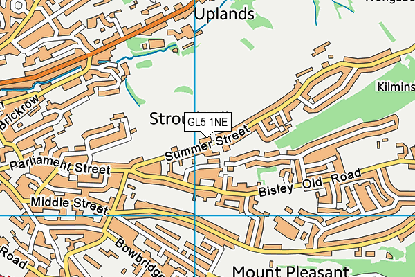 GL5 1NE map - OS VectorMap District (Ordnance Survey)