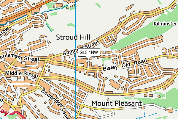 GL5 1NW map - OS VectorMap District (Ordnance Survey)