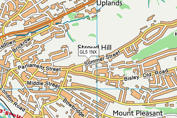 GL5 1NX map - OS VectorMap District (Ordnance Survey)