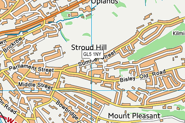 GL5 1NY map - OS VectorMap District (Ordnance Survey)