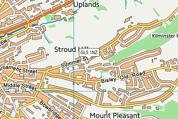 GL5 1NZ map - OS VectorMap District (Ordnance Survey)