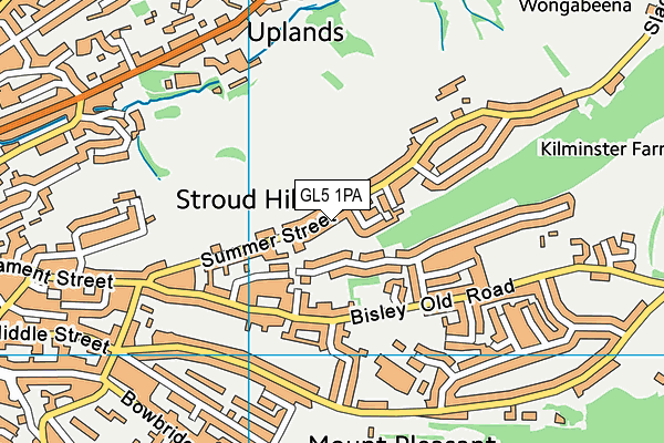 GL5 1PA map - OS VectorMap District (Ordnance Survey)