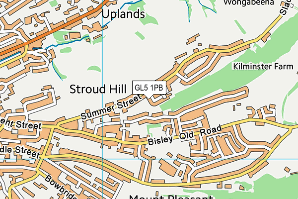 GL5 1PB map - OS VectorMap District (Ordnance Survey)